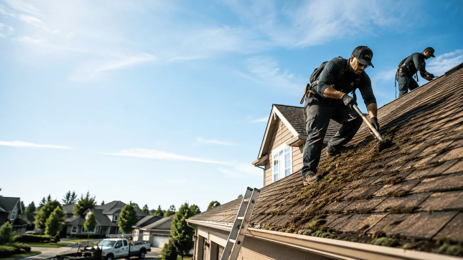 Roof Moss Removal in Round Lake, IL near me